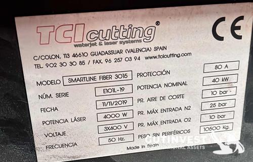 Máquina corte laser-fibra  2.000W