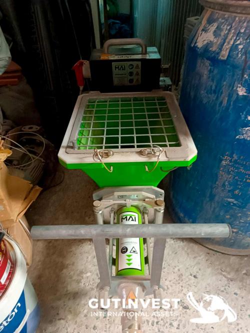 Máquina para el bombeo y proyectado de materiales premezcla