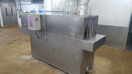 Máquina lavadora de cajas de plástico