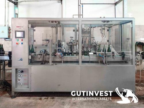 Automatic disgorgement & dosing machine for sparkling wines