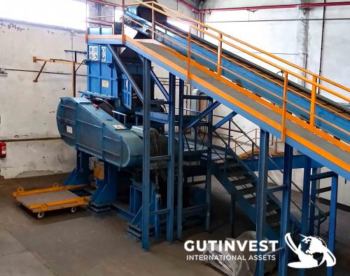 Complete line for sale for recycling tires - 10.000T/year.