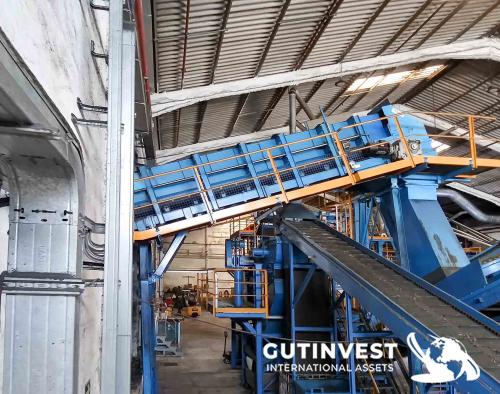 Complete line for sale for recycling tires - 10.000T/year.