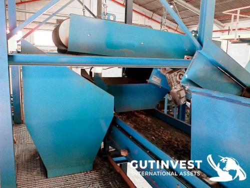 Complete line for sale for recycling tires - 10.000T/year.