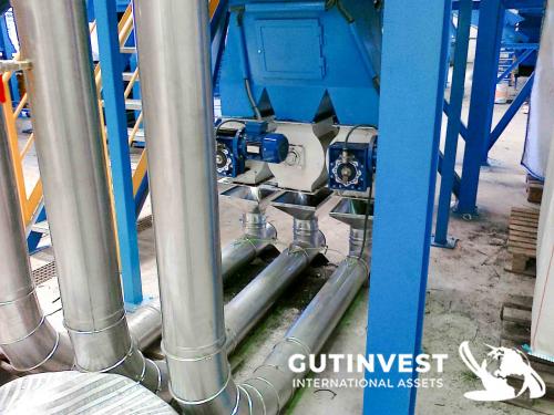 Complete line for sale for recycling tires - 10.000T/year.