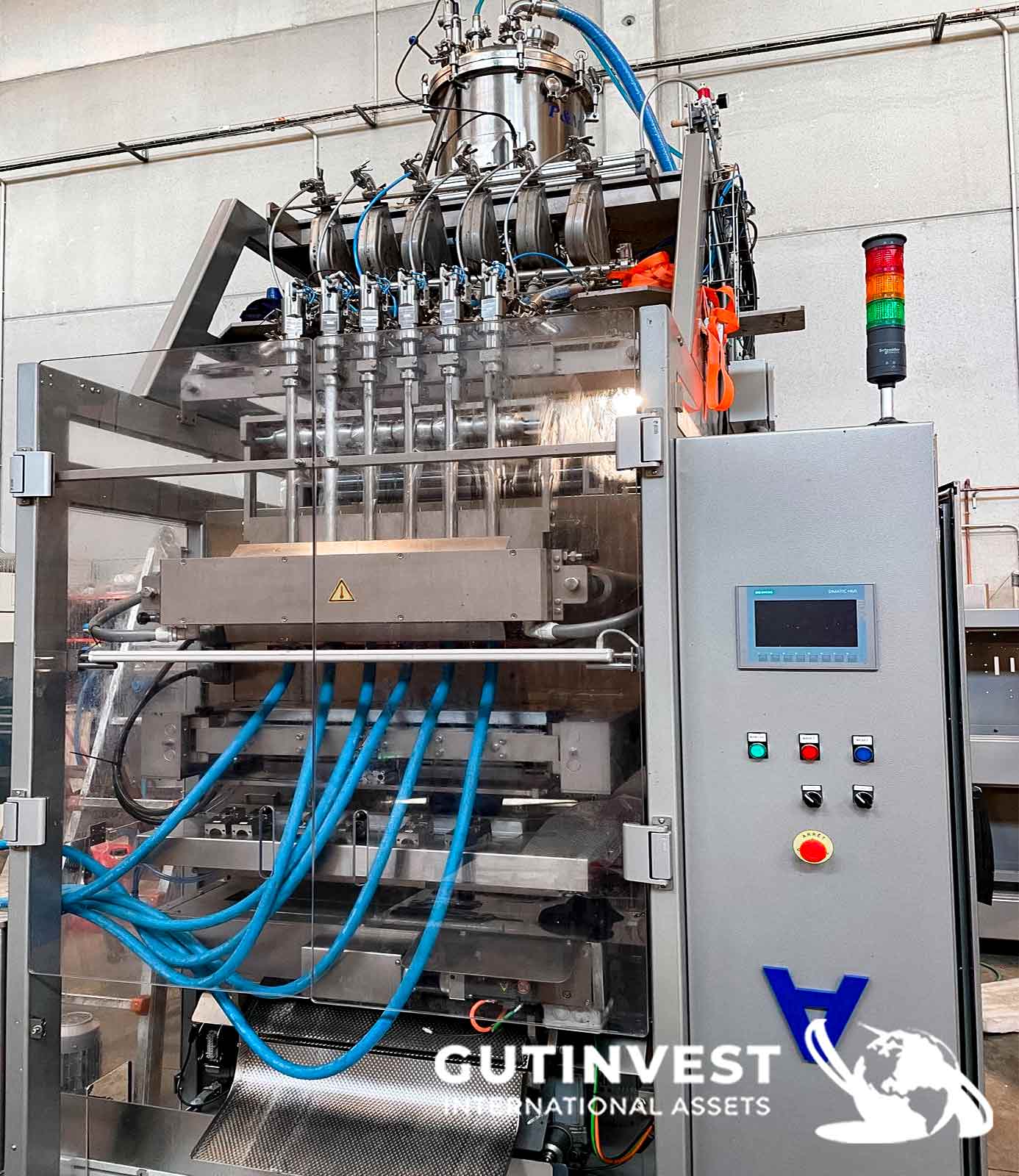 Vertical Dosing Machine for Stickpack Sauces - 6 Tracks