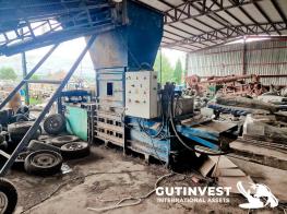 Horizontal baler for plastics/ cardboard 20 Tns. Recycling sector