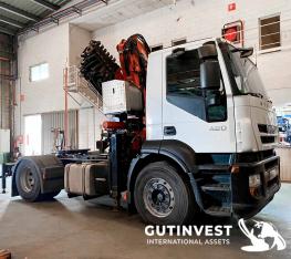 SCANIA/IVECO boom trucks; MB open-body trucks; FORD tractor head