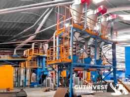 Tire granulation recycling line -10.000T/year