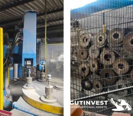 Rotary polishing machine for metal surfaces